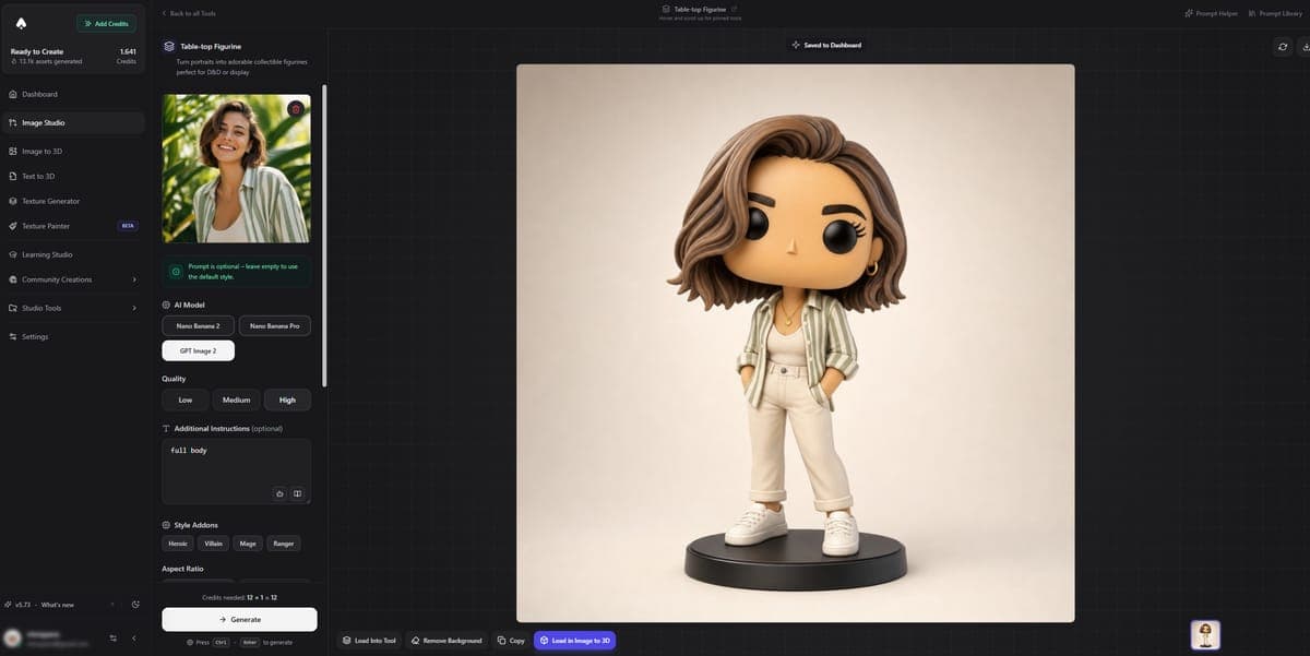 Figurine conversion example
