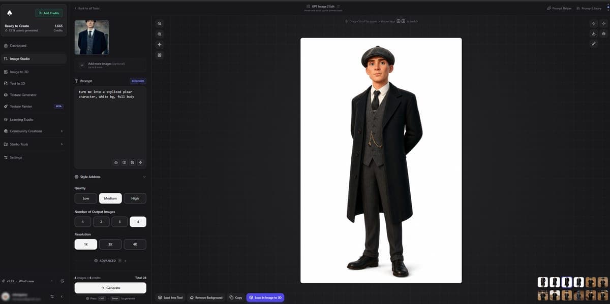 Edited image - turned into stylized character