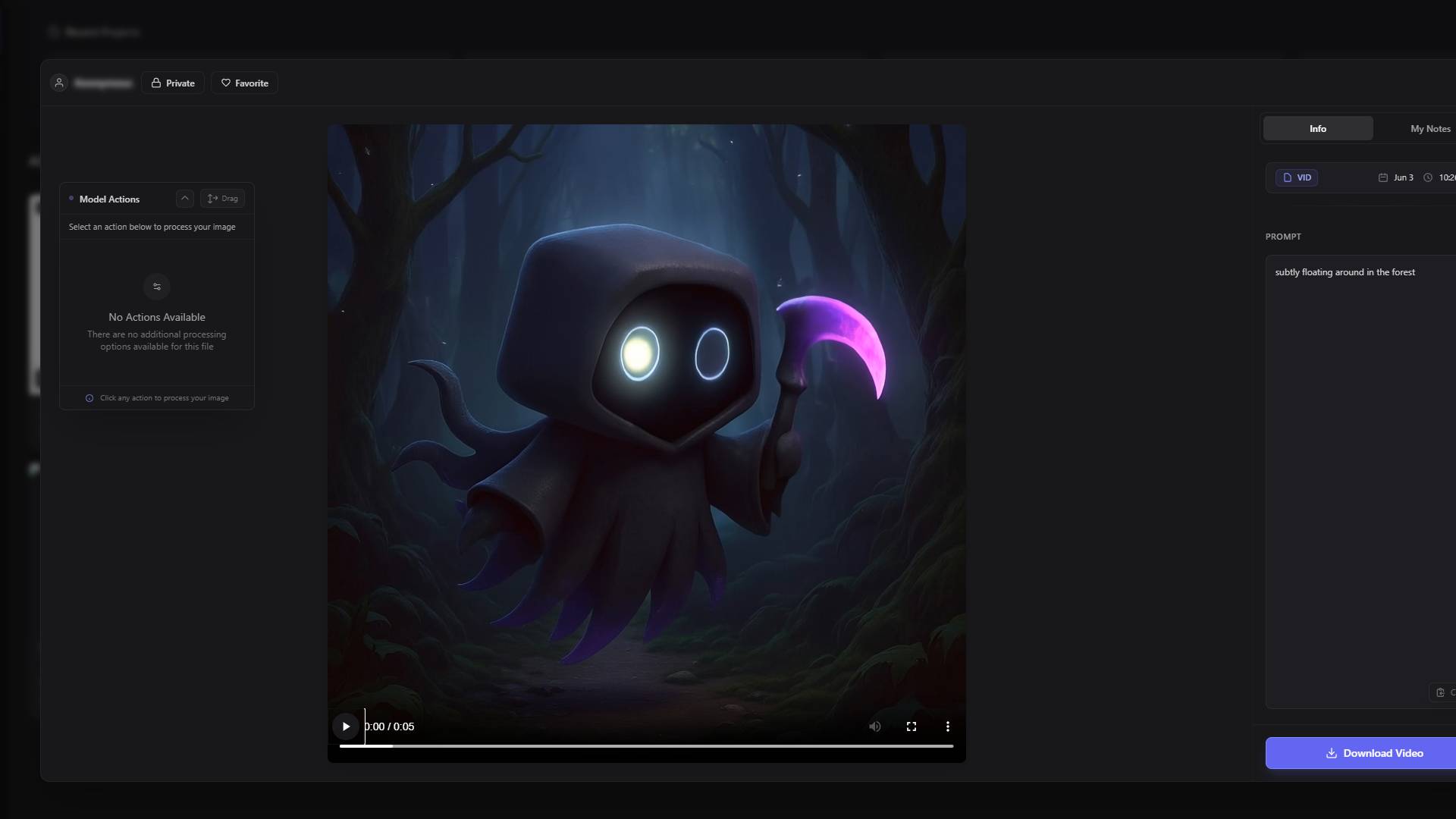 Static image input examples for video conversion and animation