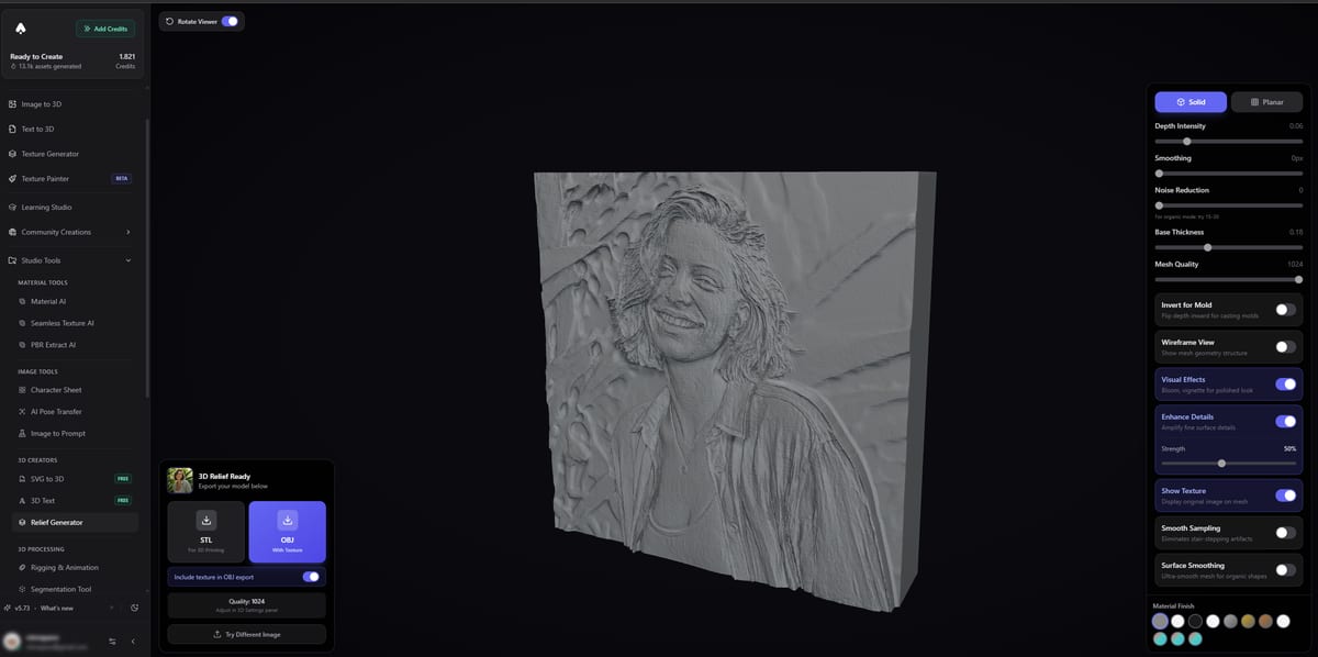 Another relief example showing depth and detail