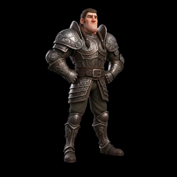 3D model of warrior character generated from concept art